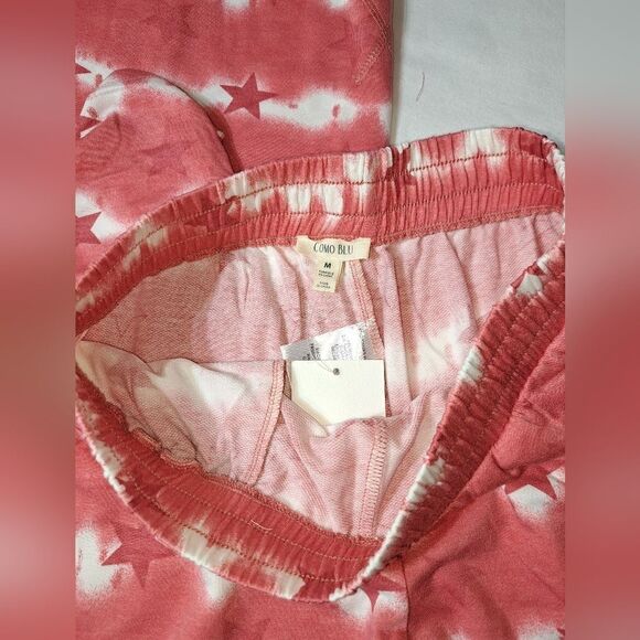 NWT Como Blu Pink Star Lounge Set - Picture 8 of 14